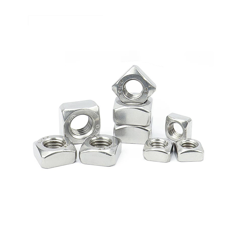 DIN 562 ruostumattomasta teräksestä valmistetut nelikulmaiset ohuet mutterit DIN 562 ruostumattomasta teräksestä valmistetut nelikulmaiset ohuet mutterit