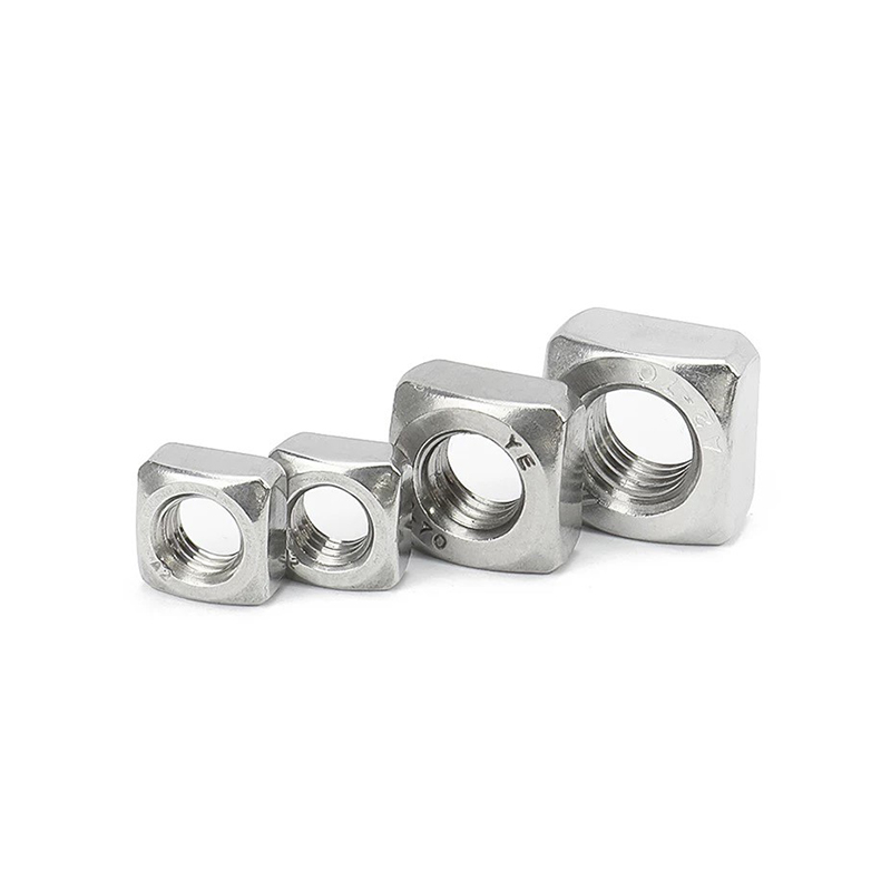 DIN 562 ruostumattomasta teräksestä valmistetut nelikulmaiset ohuet mutterit