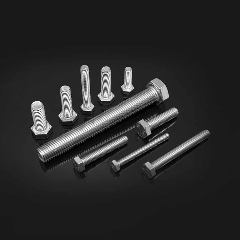 DIN 933 ruostumattomasta teräksestä valmistetut kuusiokantapultit täydellä kierteellä