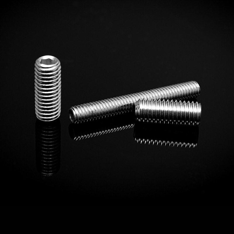 DIN 913 ruostumattomasta teräksestä valmistetut kuusiokoloruuvit litteällä kärjellä DIN 913 ruostumattomasta teräksestä valmistetut kuusiokoloruuvit litteällä kärjellä